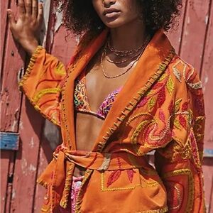 FREE PEOPLE 
NWOT Nori Embroidered Jacket - Festival Combo SZ S MSRP$398
